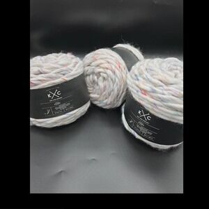 NEW PACK of 3 C&A Knit and Crochet Cozy Premium Yarn Color Rainbow Total 21 oz